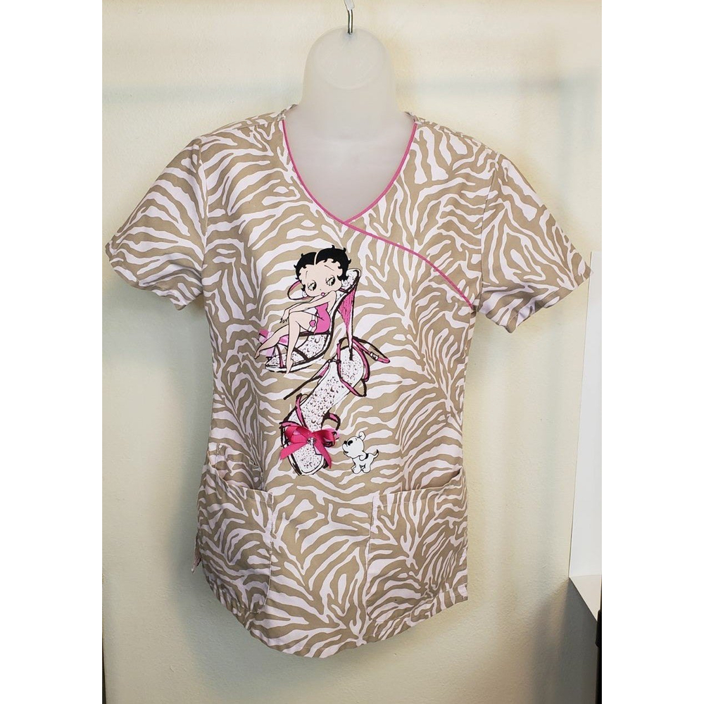 Betty Boop Scrub Top